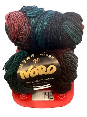 Noro Kureyon 100% Wool Multicolor Yarn Skeins - Teal, Burgundy, Dark Brown